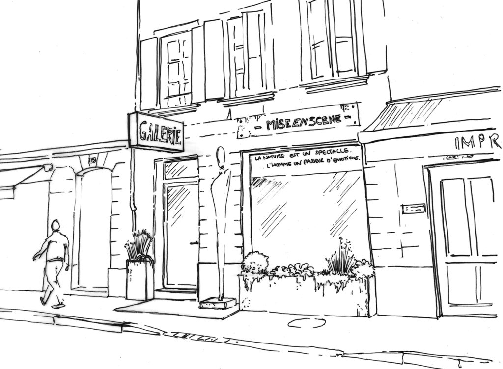Au départ, un croquis