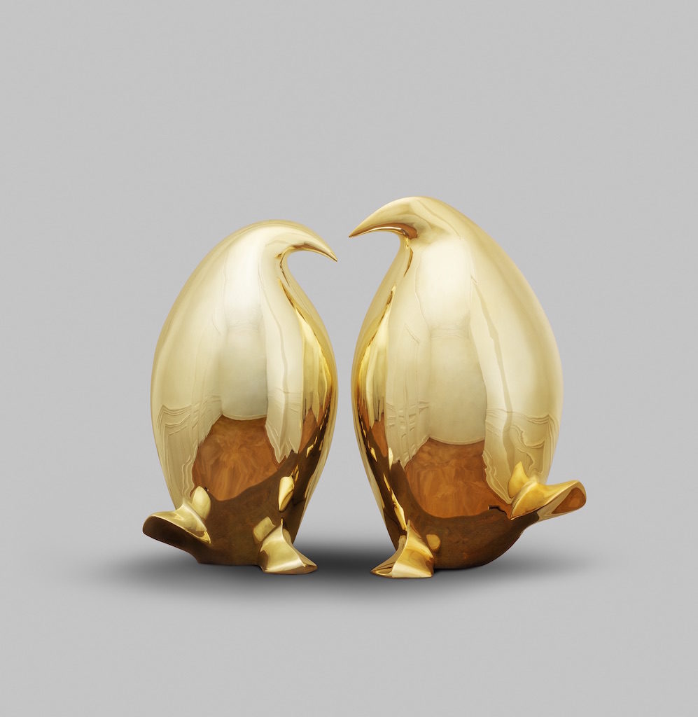 Le couple doré - Bronze - 3/8 - 2016 2 x H.30cm / L.20cm / P.24cm
