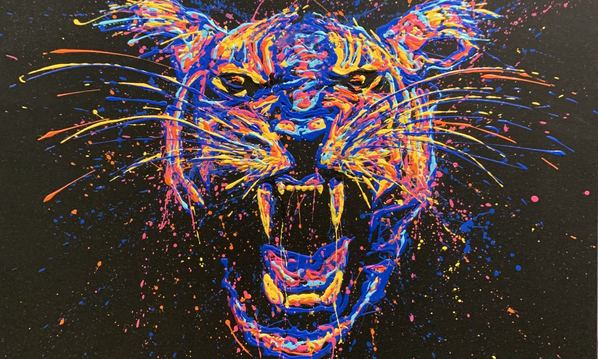 Tigre- Peinture sur toile  60 x 60 cm